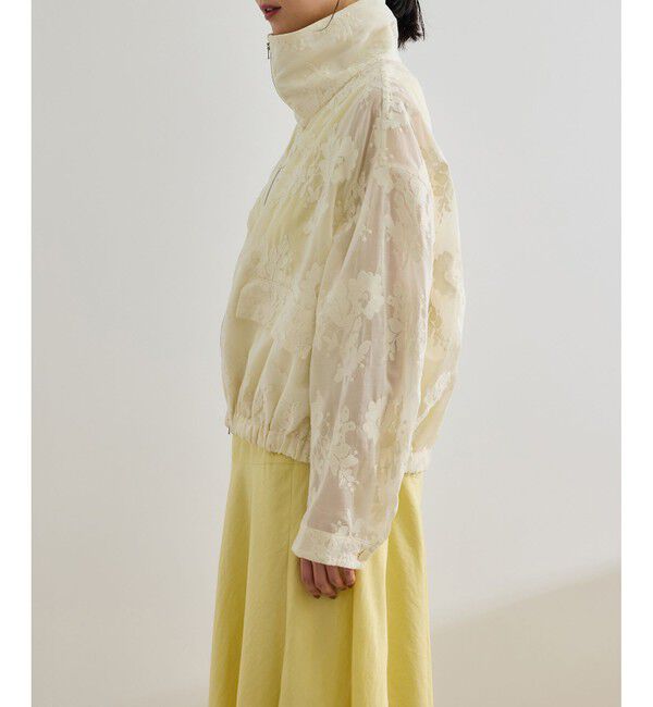 ROPE「フラワーエンブロイダリーライトブルゾン/セットアップ対応」|ブルゾン・スタジャン|