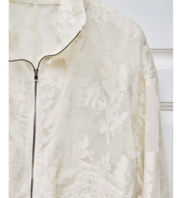 ROPE「フラワーエンブロイダリーライトブルゾン/セットアップ対応」|ブルゾン・スタジャン|