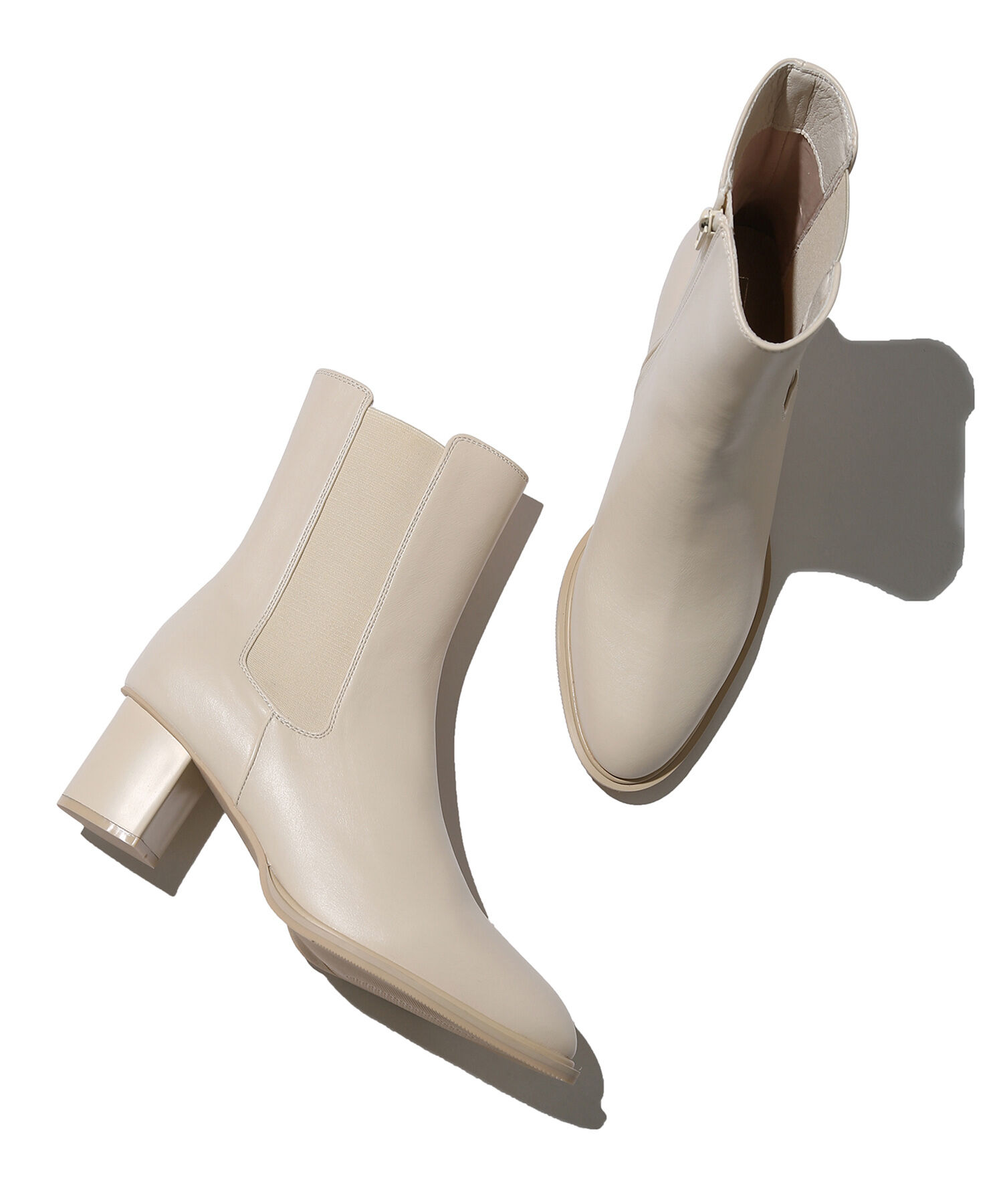 Juze「ヒールサイドゴアブーツ」|その他|オフホワイト(15)