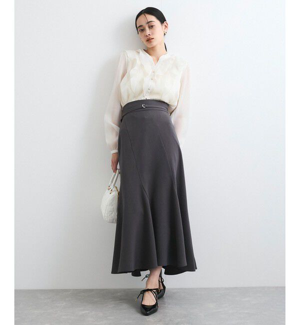 VIS「【洗える】シアーラッフルブラウス」|シャツ・ブラウス|