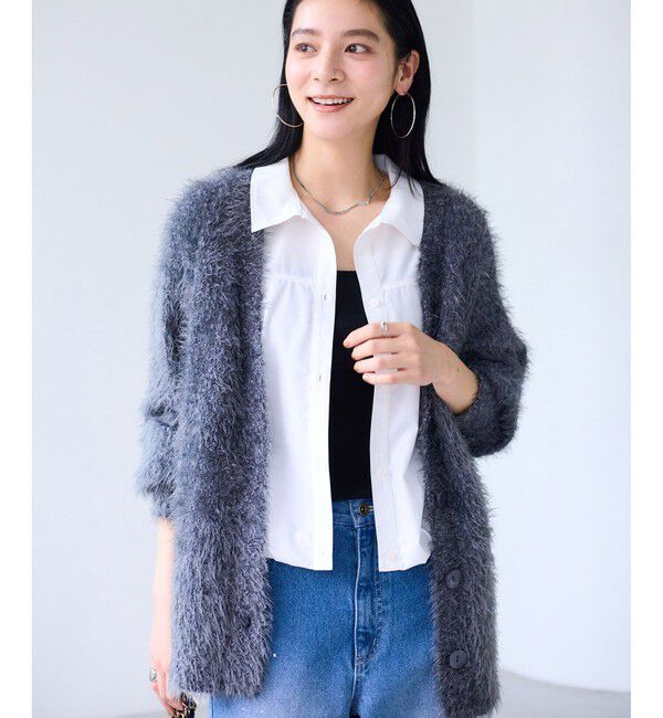 VIS「【WEB限定】バルーンペプラムブラウス」|シャツ・ブラウス|