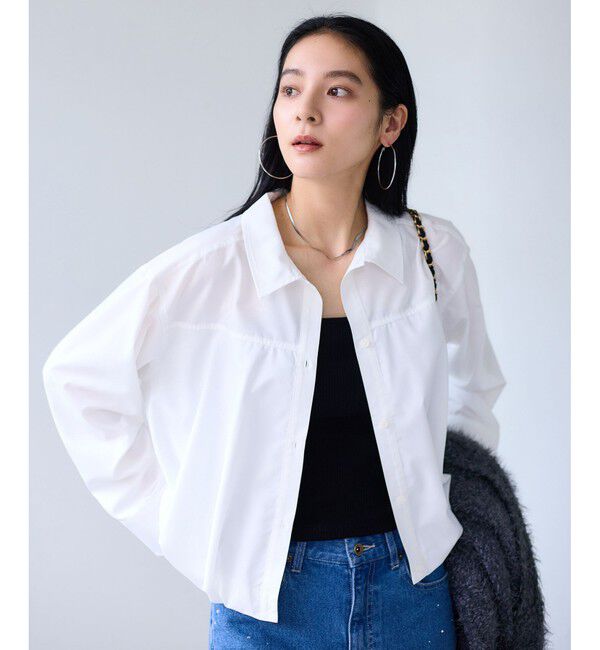 VIS「【WEB限定】バルーンペプラムブラウス」|シャツ・ブラウス|