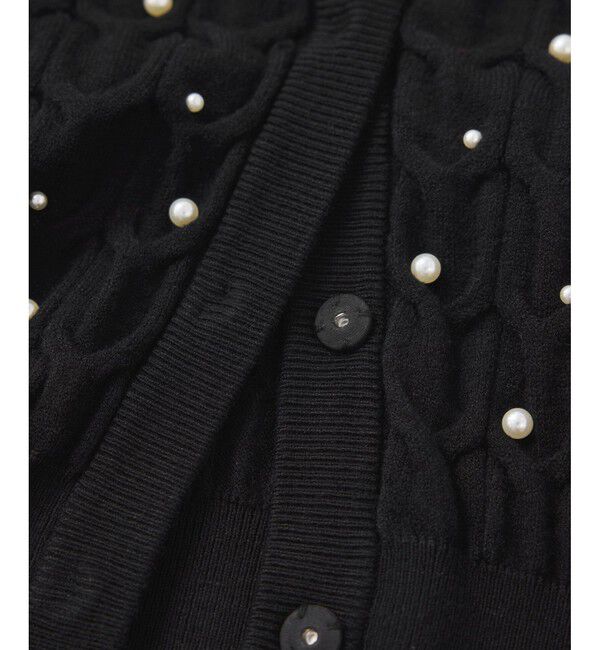 VIS「パールケーブルカーディガン」|カーディガン|