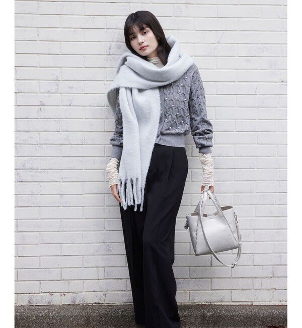 VIS「パールケーブルカーディガン」|カーディガン|