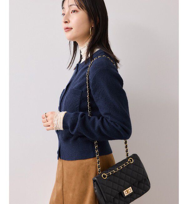 VIS「くるみ釦ニットカーディガン」|カーディガン|