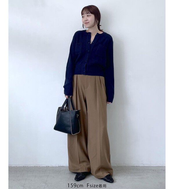 VIS「くるみ釦ニットカーディガン」|カーディガン|