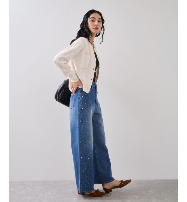 VIS「くるみ釦ニットカーディガン」|カーディガン|