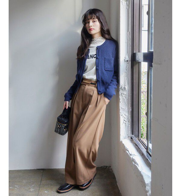 VIS「くるみ釦ニットカーディガン」|カーディガン|