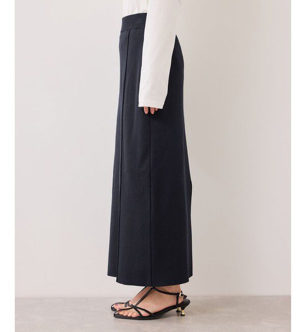 VIS「ピンタックデザインニットスカート」|スカート|