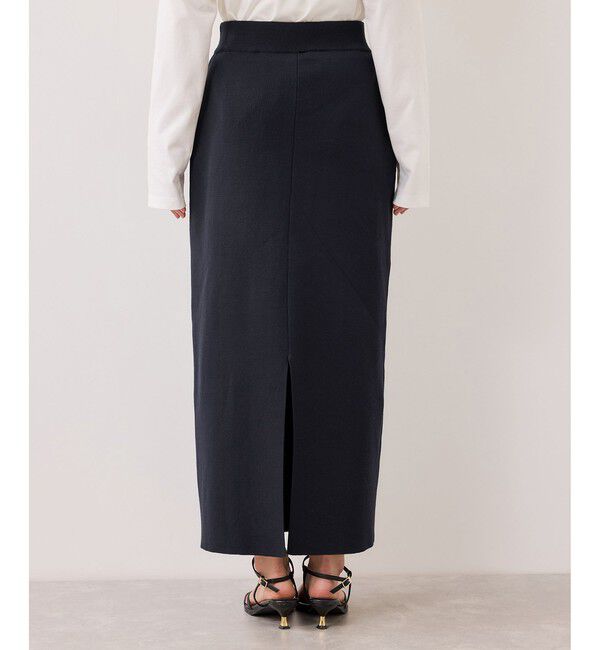 VIS「ピンタックデザインニットスカート」|スカート|