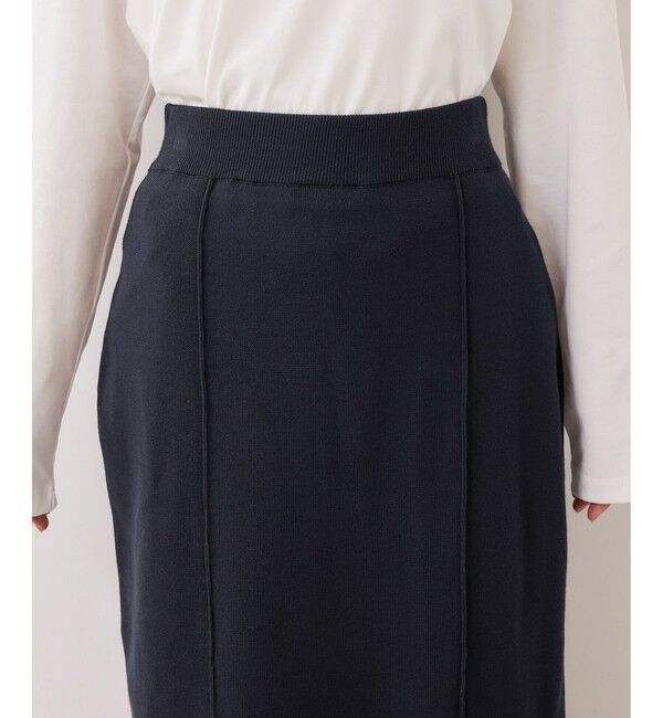 VIS「ピンタックデザインニットスカート」|スカート|
