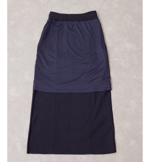 VIS「ピンタックデザインニットスカート」|スカート|