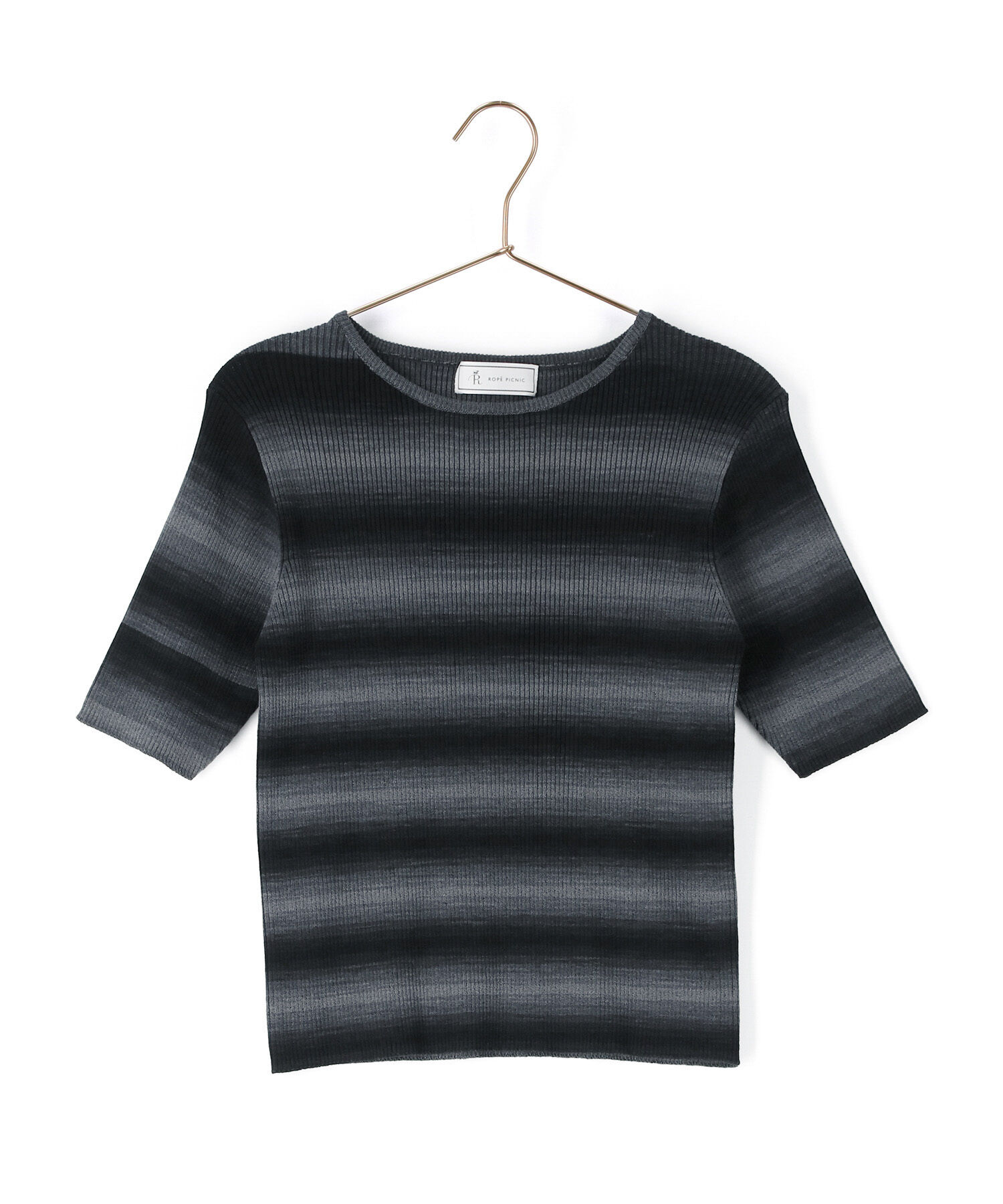 ROPE' PICNIC R「リンクコーデ/グラデーションニットハーフスリーブ」|ニット・セーター|