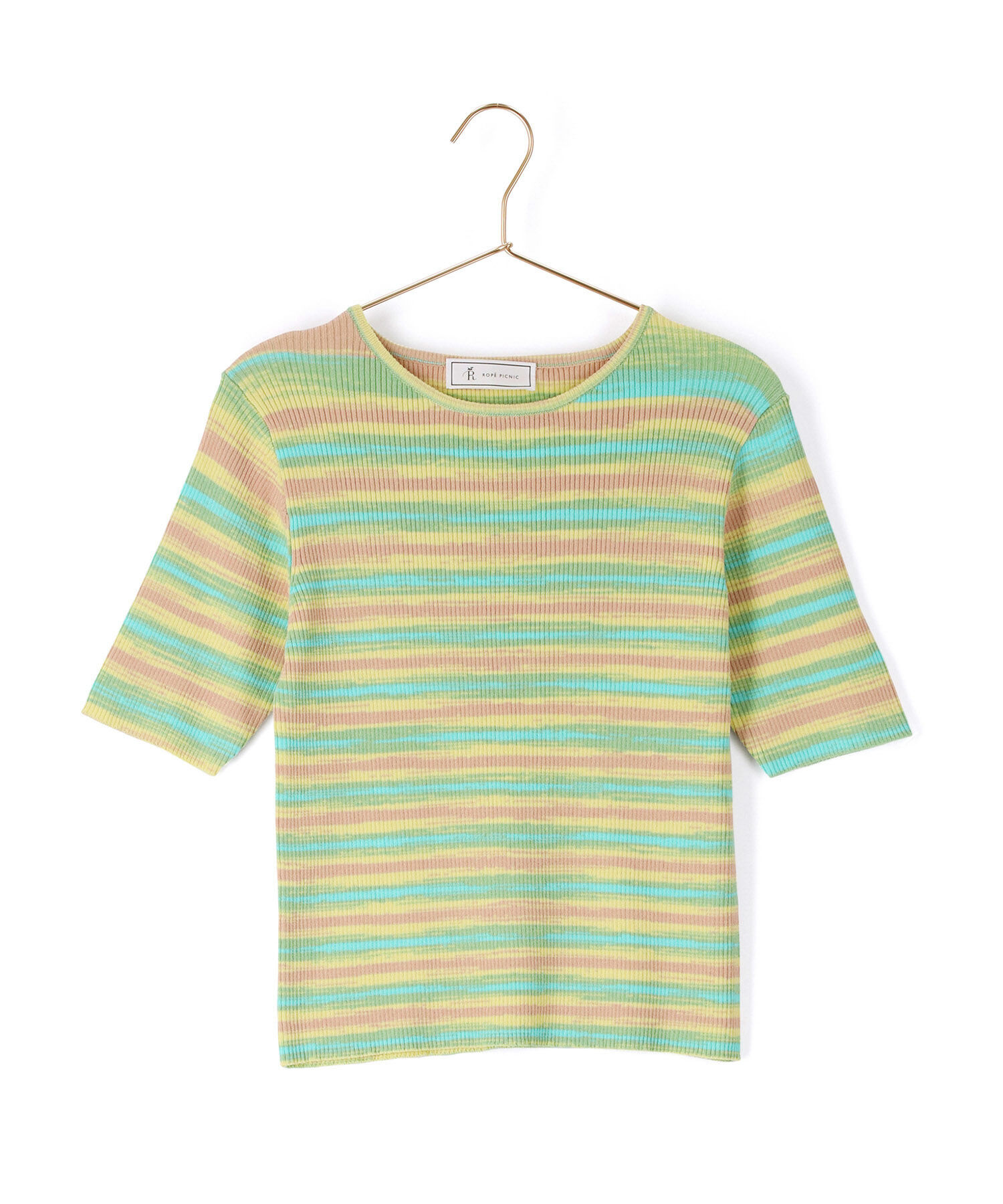 ROPE' PICNIC R「リンクコーデ/グラデーションニットハーフスリーブ」|ニット・セーター|