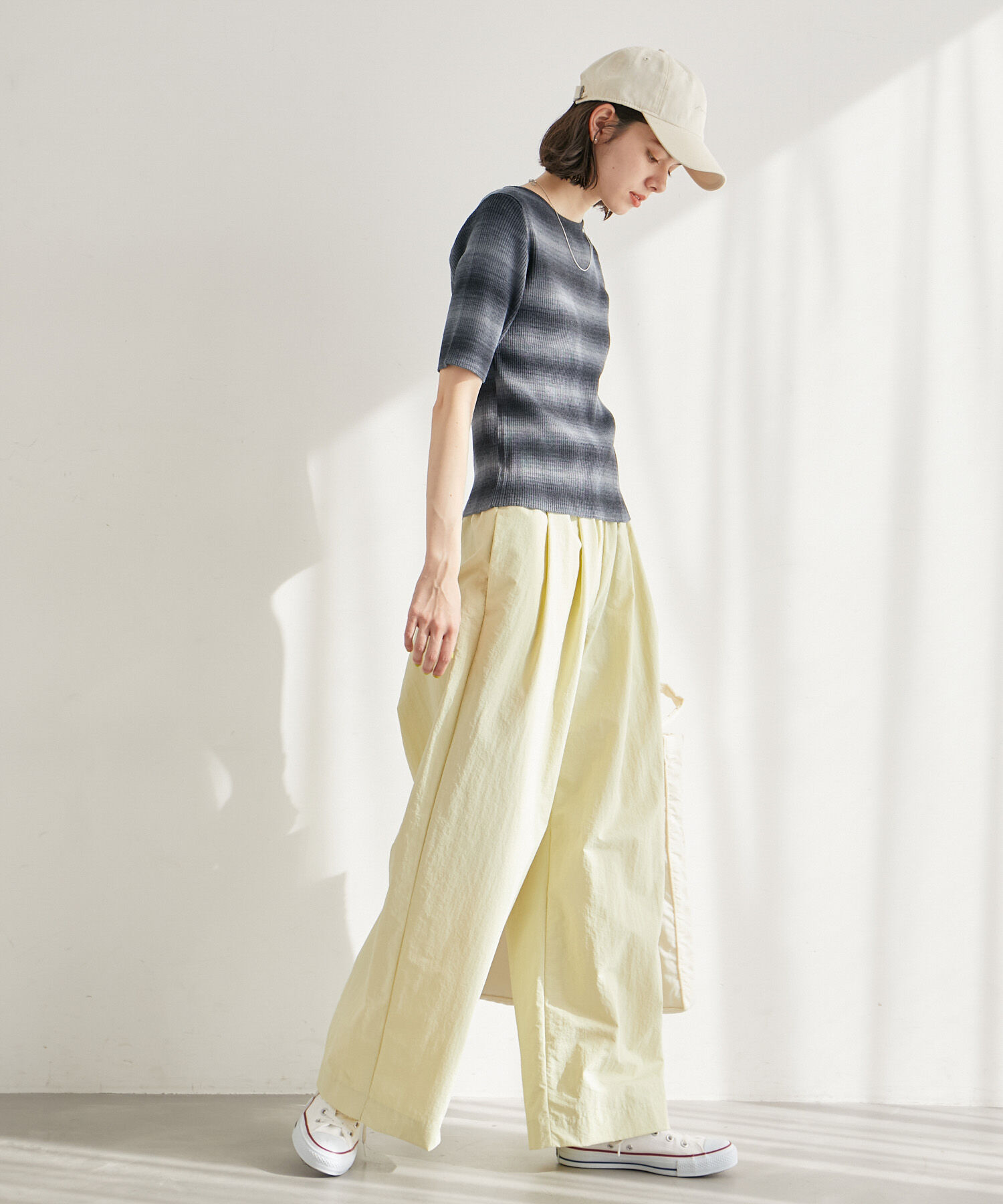 ROPE' PICNIC R「リンクコーデ/グラデーションニットハーフスリーブ」|ニット・セーター|