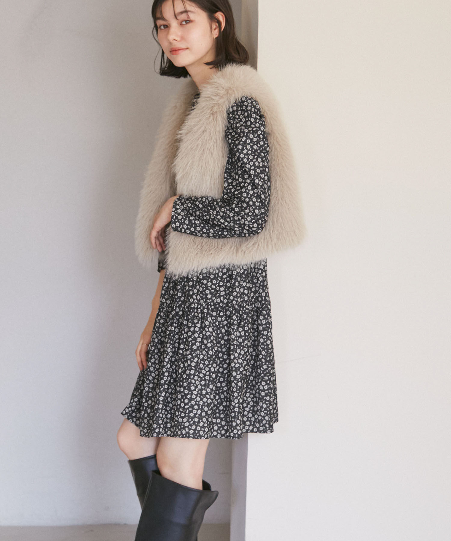 Rope&rsquo;Picnic「小花柄ワンピース/リンクコーデ」|ワンピース|