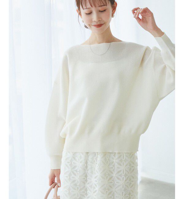 Rope&rsquo;Picnic「スポンジシアーニットプルオーバー」|ニット・セーター|生成メイン