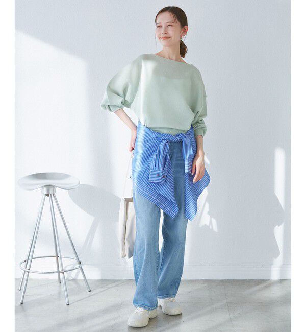 Rope&rsquo;Picnic「スポンジシアーニットプルオーバー」|ニット・セーター|