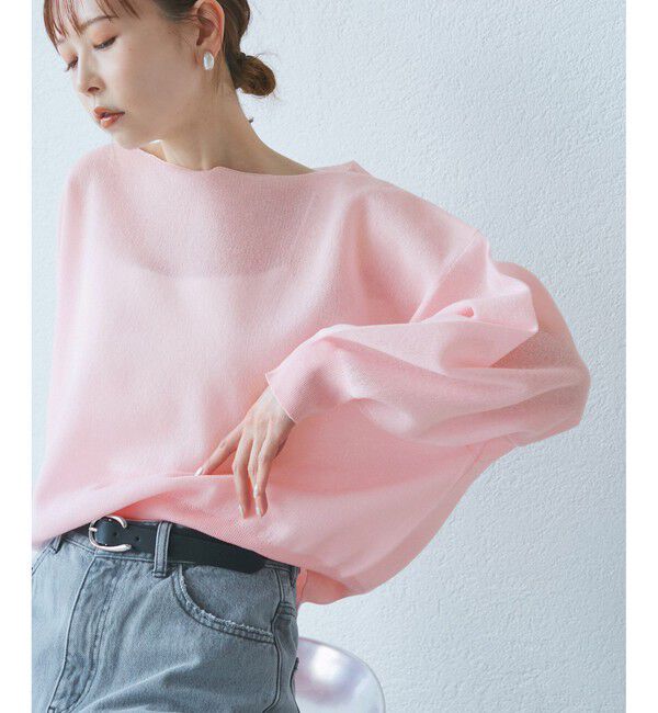 Rope&rsquo;Picnic「スポンジシアーニットプルオーバー」|ニット・セーター|