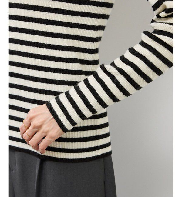 Rope&rsquo;Picnic「アンチピリングリブタートルニットプルオーバー/イージーケア」|ニット・セーター|