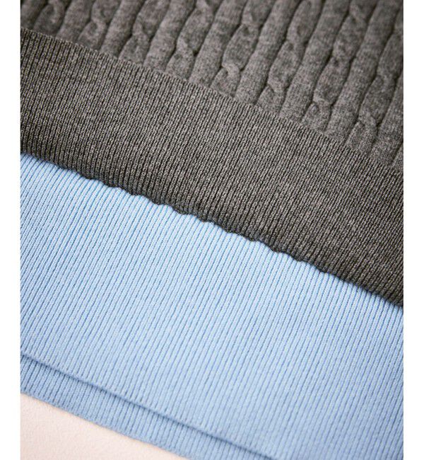 Rope&rsquo;Picnic「【新色追加】フェイクレイヤードニットプルオーバー」|ニット・セーター|