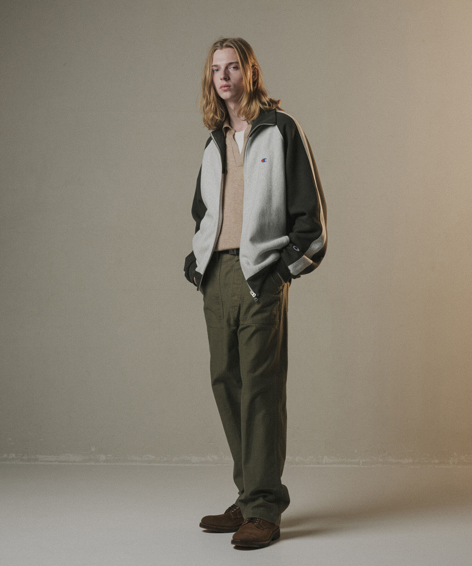 ADAM ET ROPE'「《別注》【Champion/チャンピオン】REVERSE WEAVE TRACK JACKET」|カーディガン|