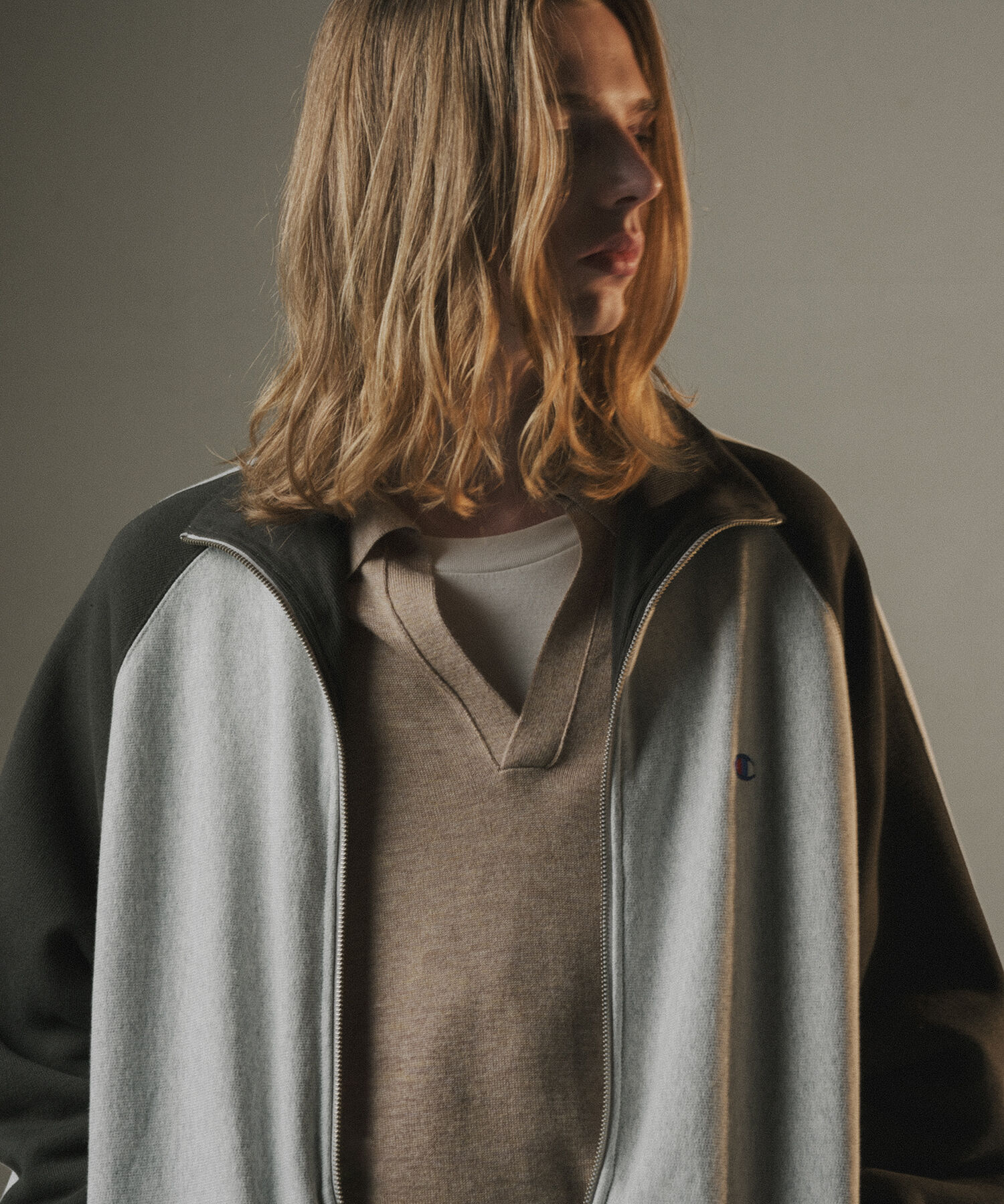 ADAM ET ROPE'「《別注》【Champion/チャンピオン】REVERSE WEAVE TRACK JACKET」|カーディガン|