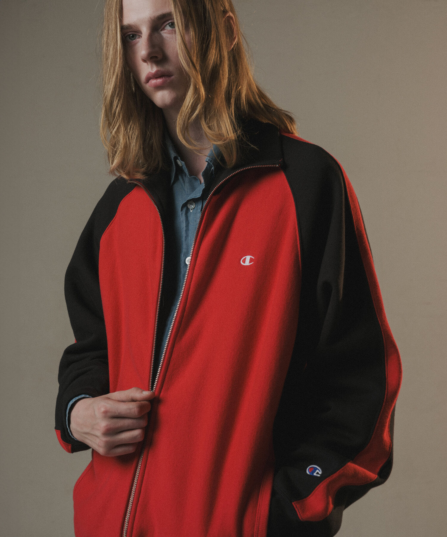 ADAM ET ROPE'「《別注》【Champion/チャンピオン】REVERSE WEAVE TRACK JACKET」|カーディガン|