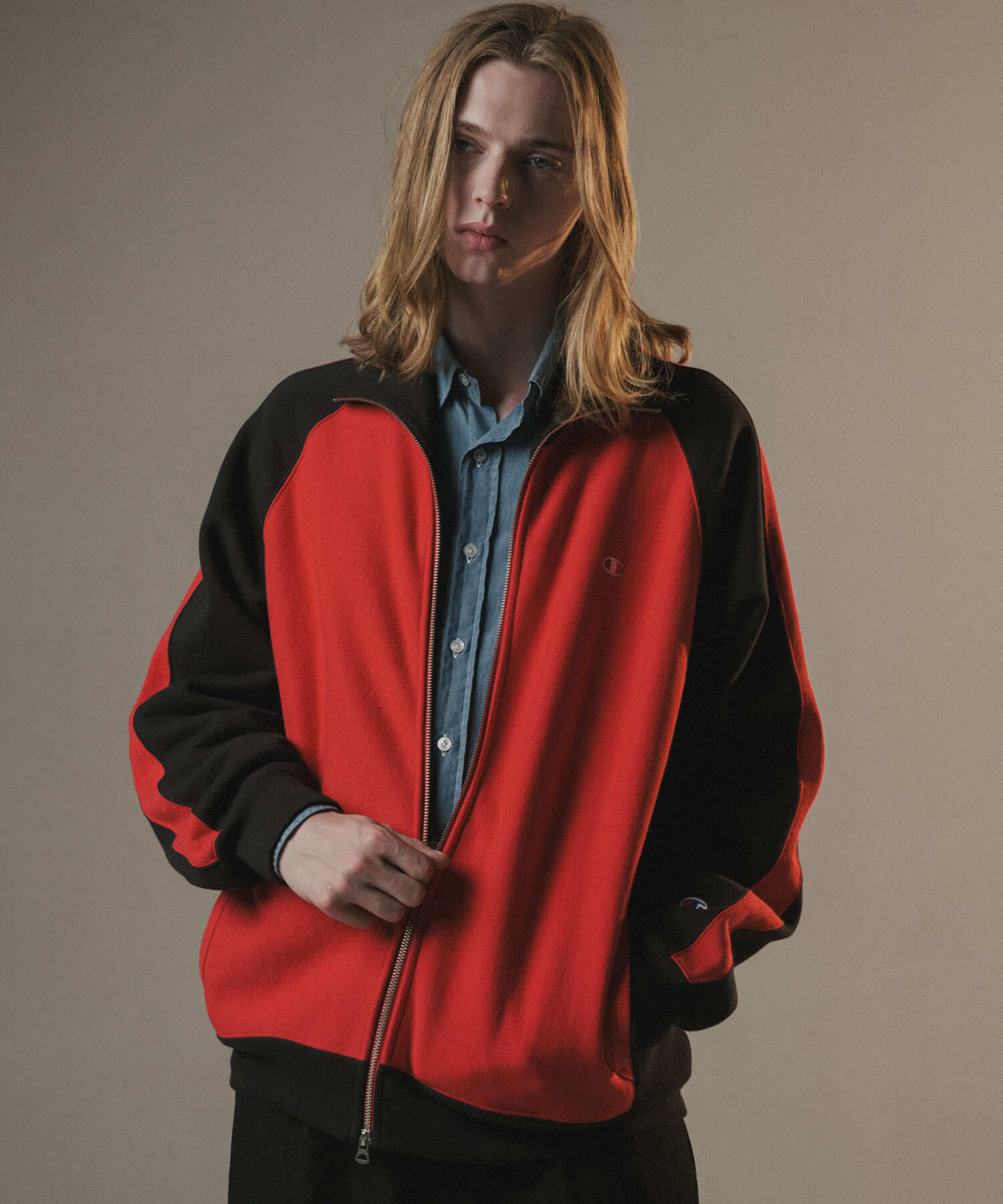 ADAM ET ROPE'「《別注》【Champion/チャンピオン】REVERSE WEAVE TRACK JACKET」|カーディガン|