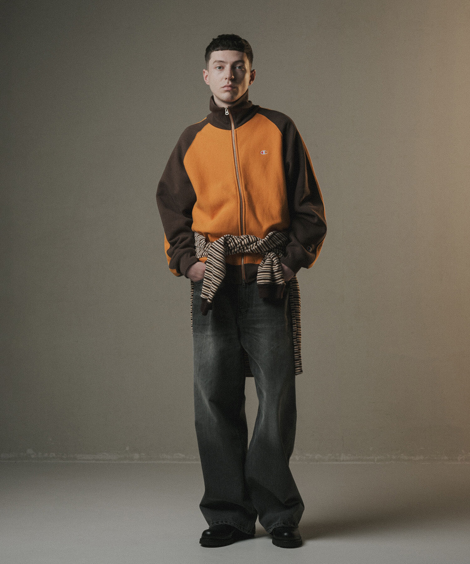 ADAM ET ROPE'「《別注》【Champion/チャンピオン】REVERSE WEAVE TRACK JACKET」|カーディガン|