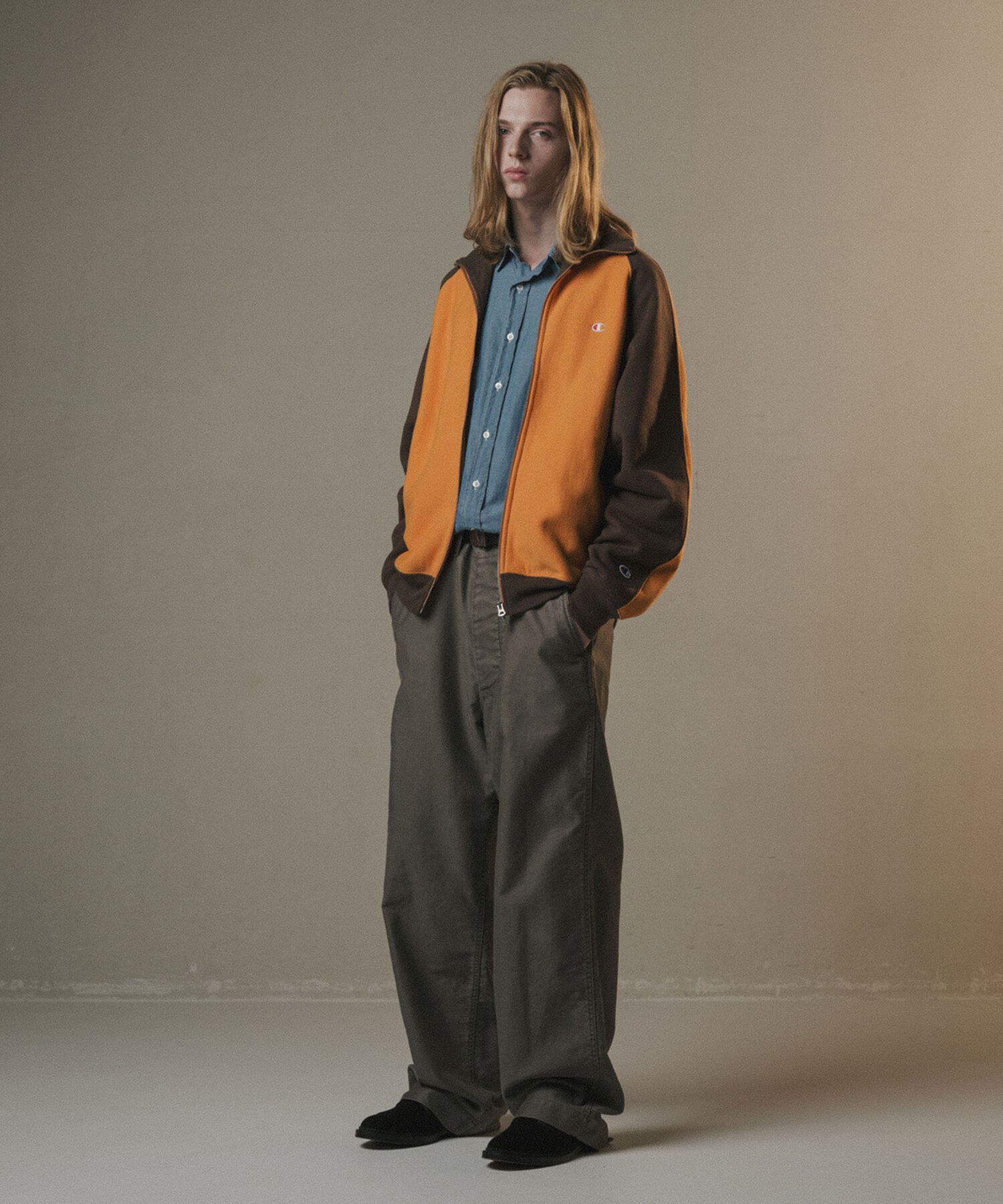 ADAM ET ROPE'「《別注》【Champion/チャンピオン】REVERSE WEAVE TRACK JACKET」|カーディガン|