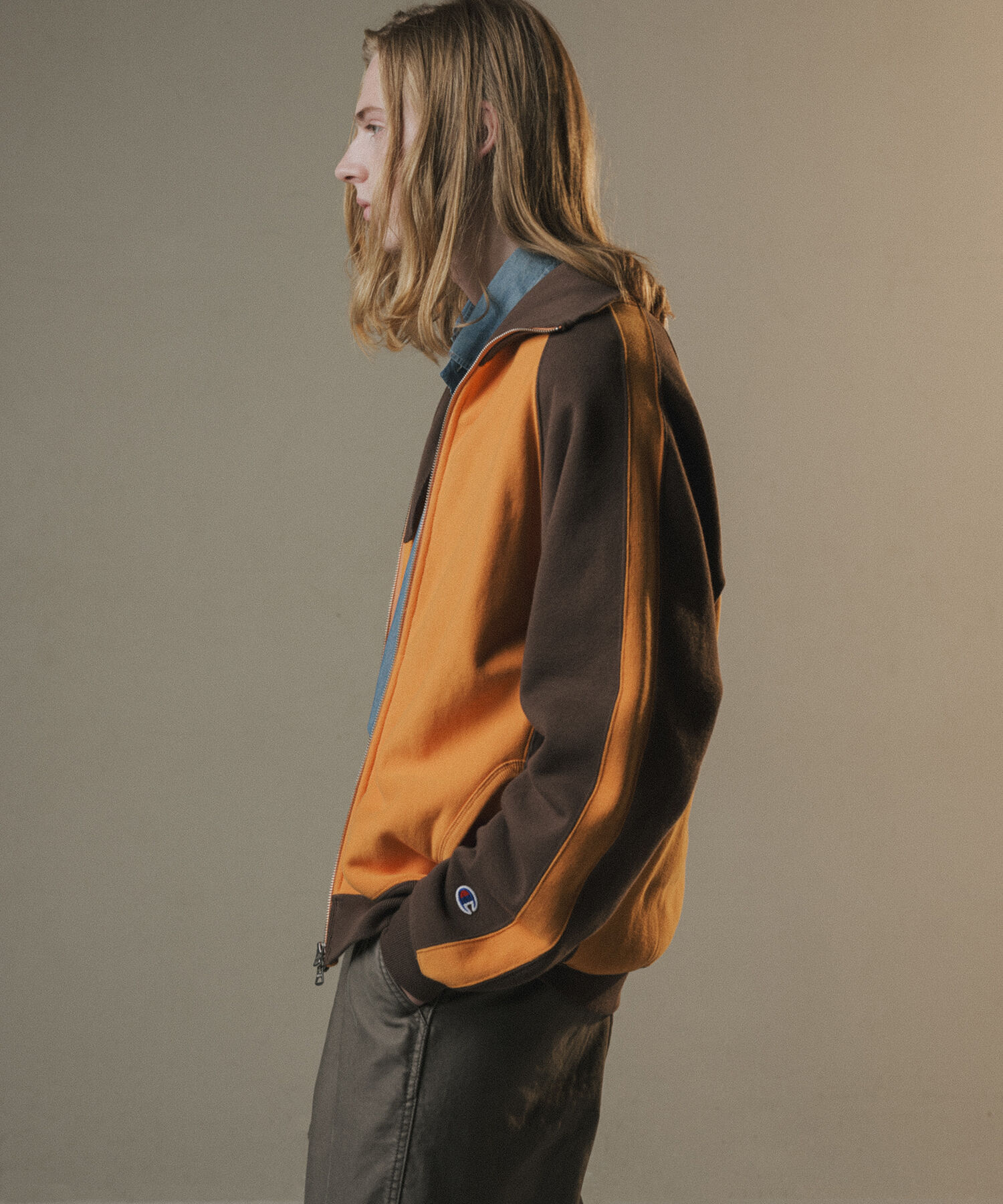 ADAM ET ROPE'「《別注》【Champion/チャンピオン】REVERSE WEAVE TRACK JACKET」|カーディガン|ブラウン系(23)