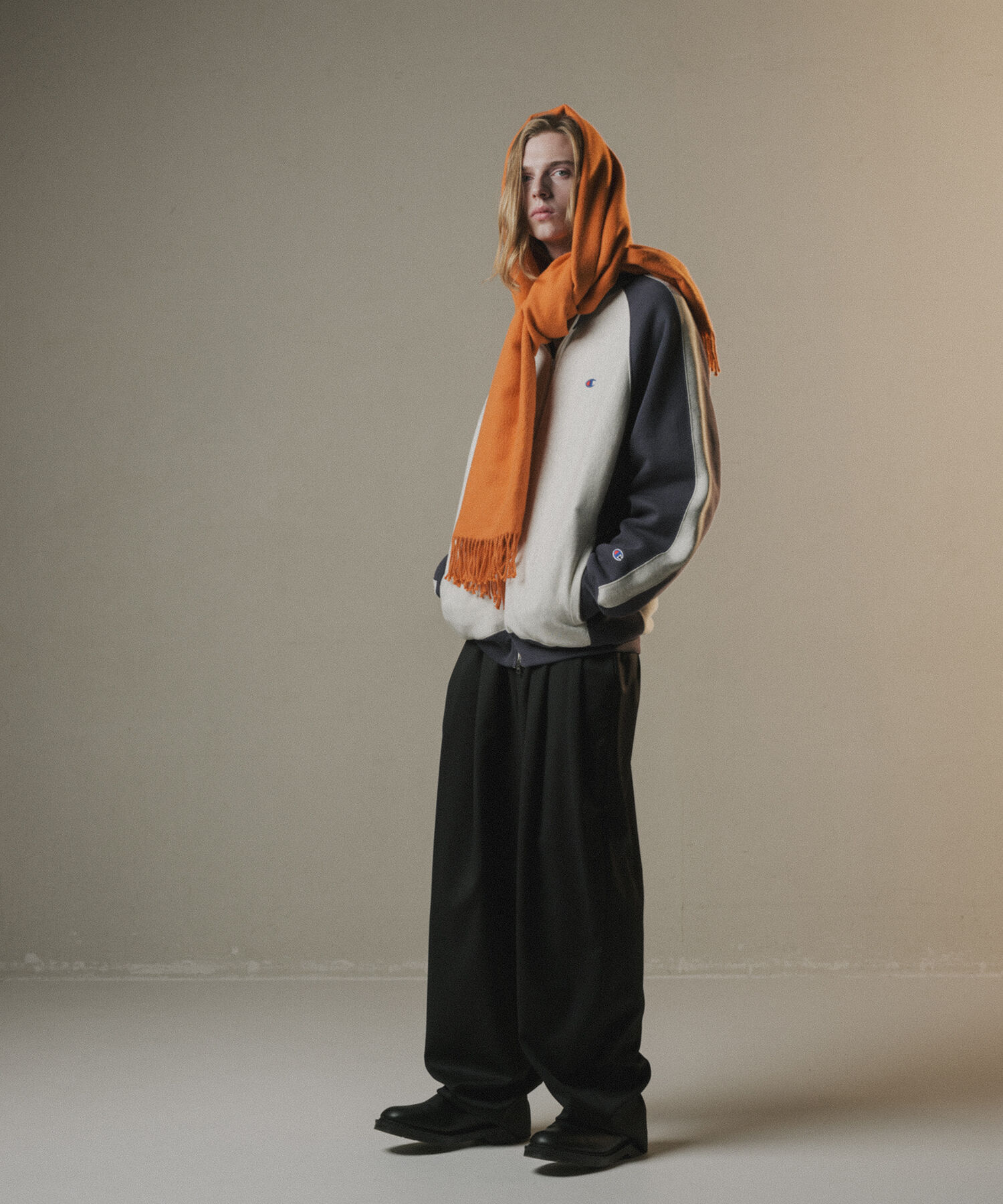 ADAM ET ROPE'「《別注》【Champion/チャンピオン】REVERSE WEAVE TRACK JACKET」|カーディガン|ネイビー系(41)