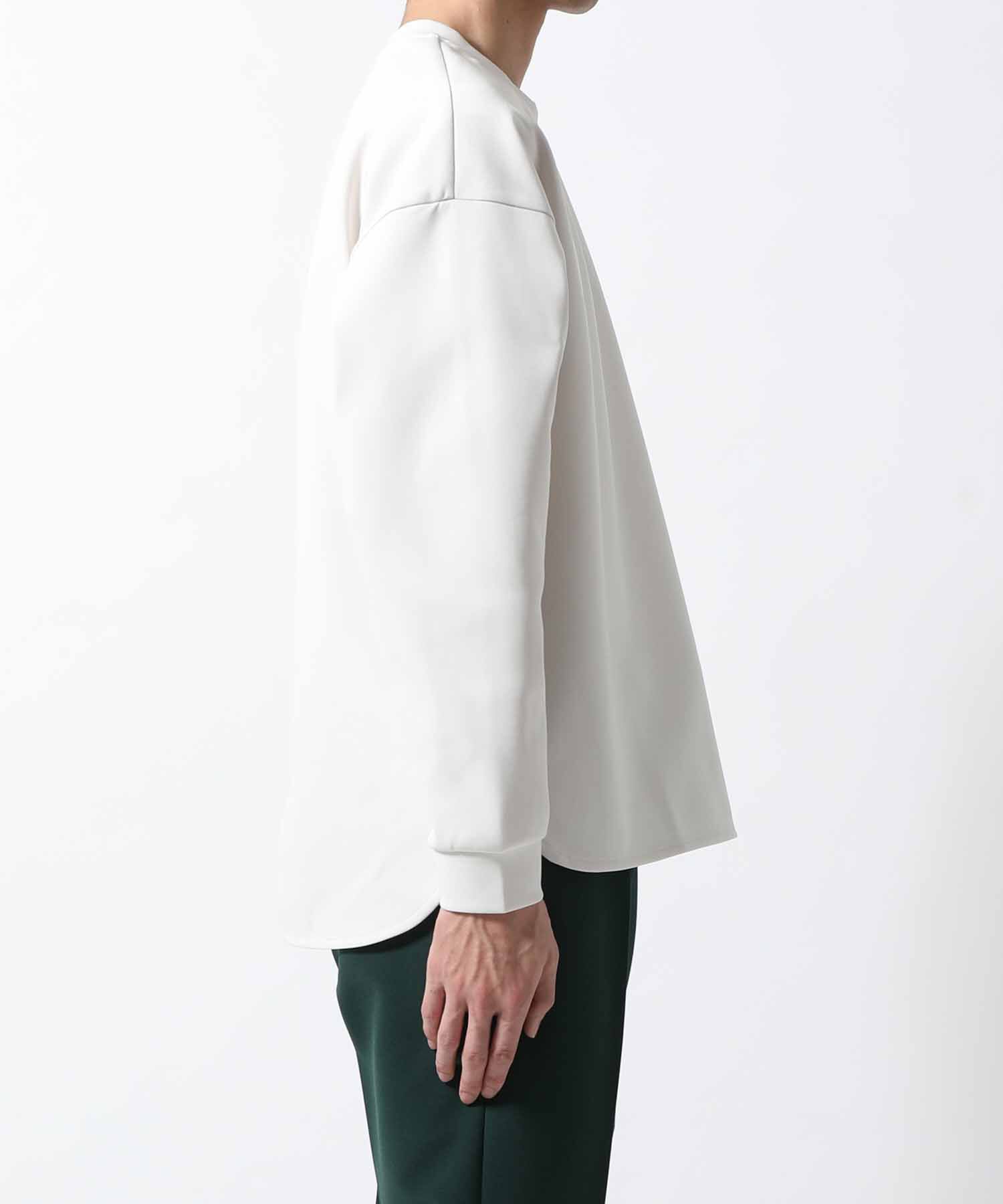 ADAM ET ROPE'「【定番】ポンチ ドロップショルダー キックバック ロングスリーブTee / 高機能ストレッチ / ロングシーズン」|Tシャツ・カットソー|