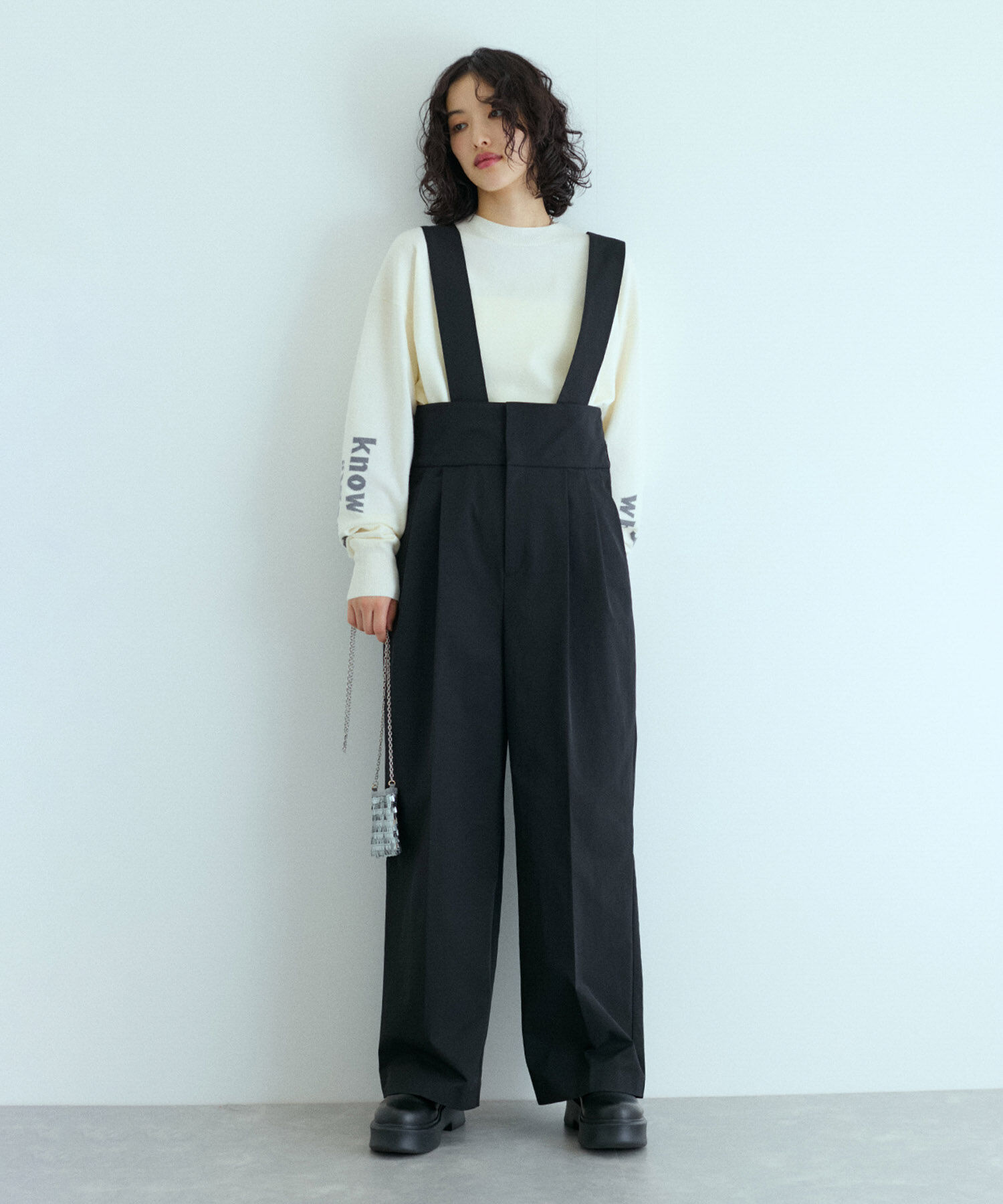 ADAM ET ROPE'「スパンコールアクセサリーポシェット」|ショルダー・メッセンジャー|