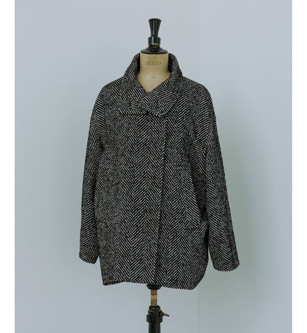 ADAM ET ROPE'「【WEB限定】スタンドカラーウールミドルコート」|その他|