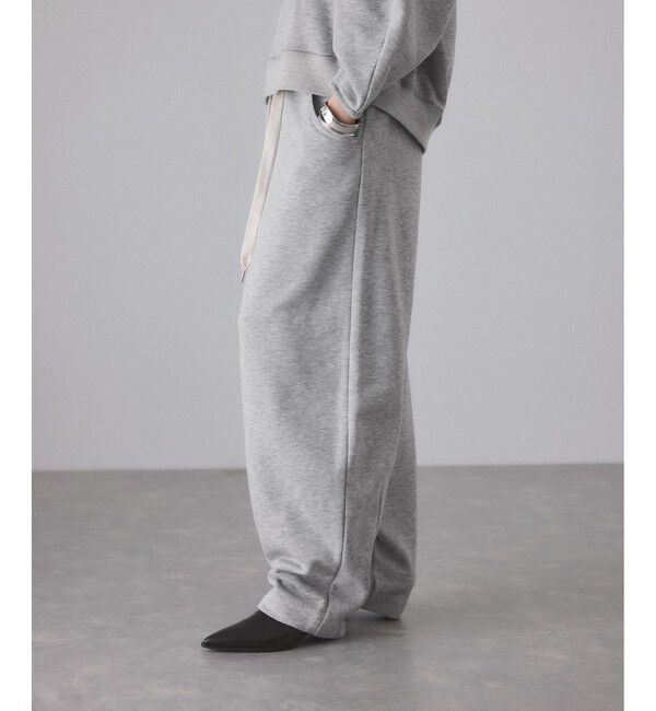 ADAM ET ROPE'「ウールミックスコクーンイージーパンツ」|チノ|