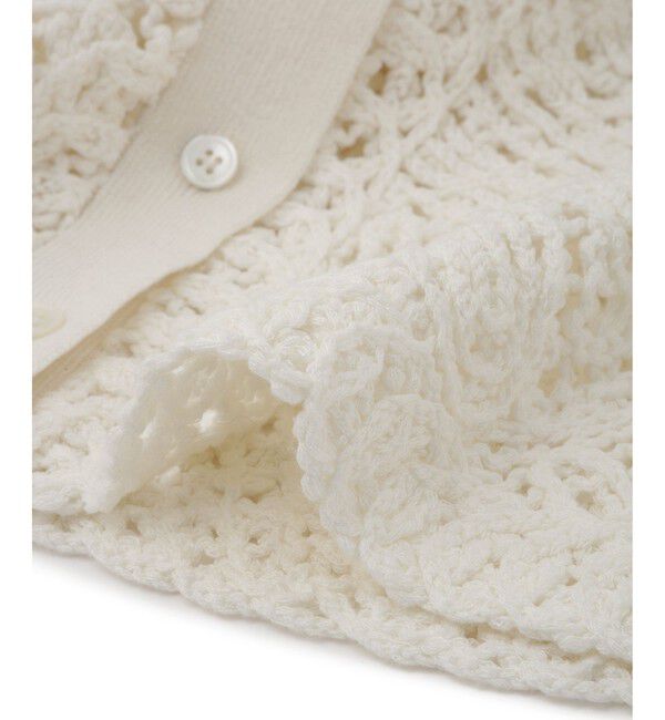 ADAM ET ROPE'「コードレースパターンニットシャツ」|シャツ・ブラウス|