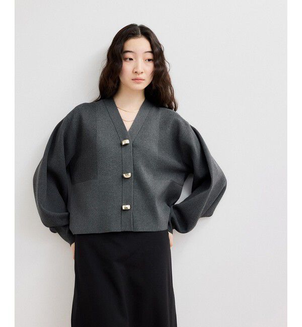 ADAM ET ROPE'「【WEB限定】・【サステナブル】セレクトネックカーディガン」|カーディガン|