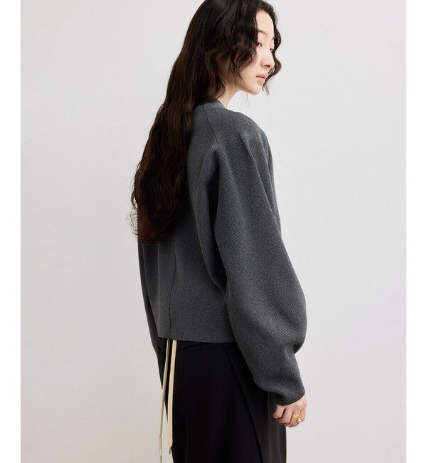 ADAM ET ROPE'「【WEB限定】・【サステナブル】セレクトネックカーディガン」|カーディガン|