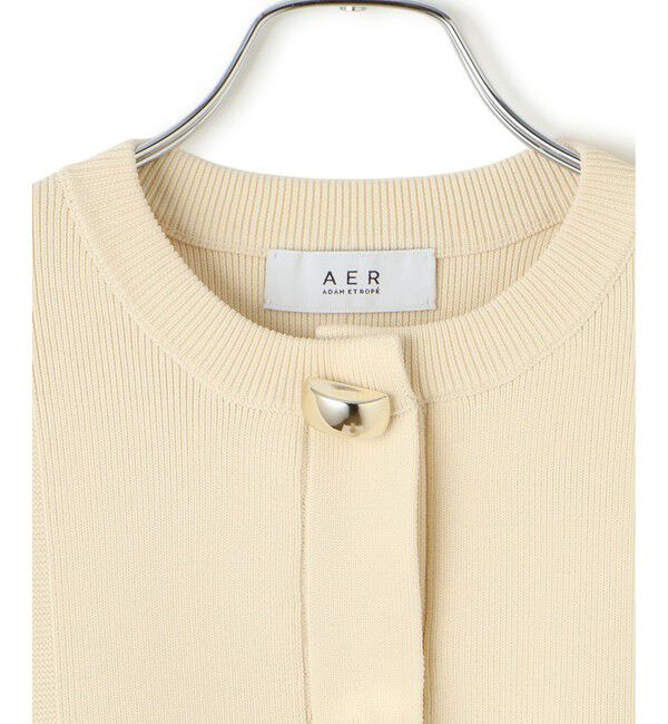 ADAM ET ROPE'「【WEB限定】・【サステナブル】セレクトネックカーディガン」|カーディガン|