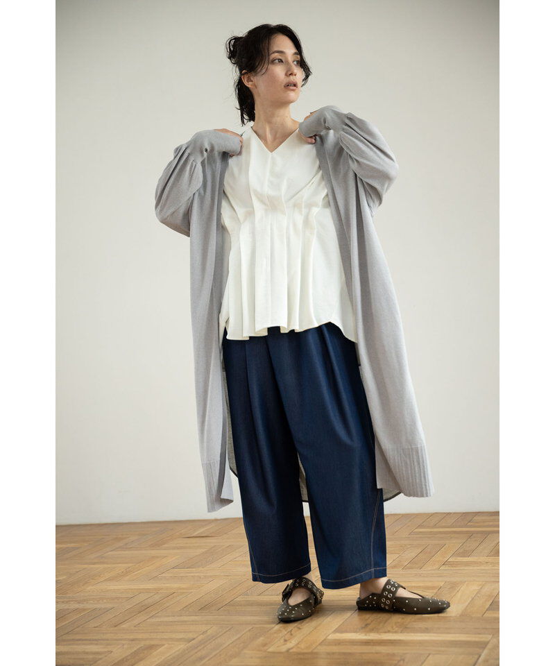  「切替ニットカーディガン」|ニット・セーター|