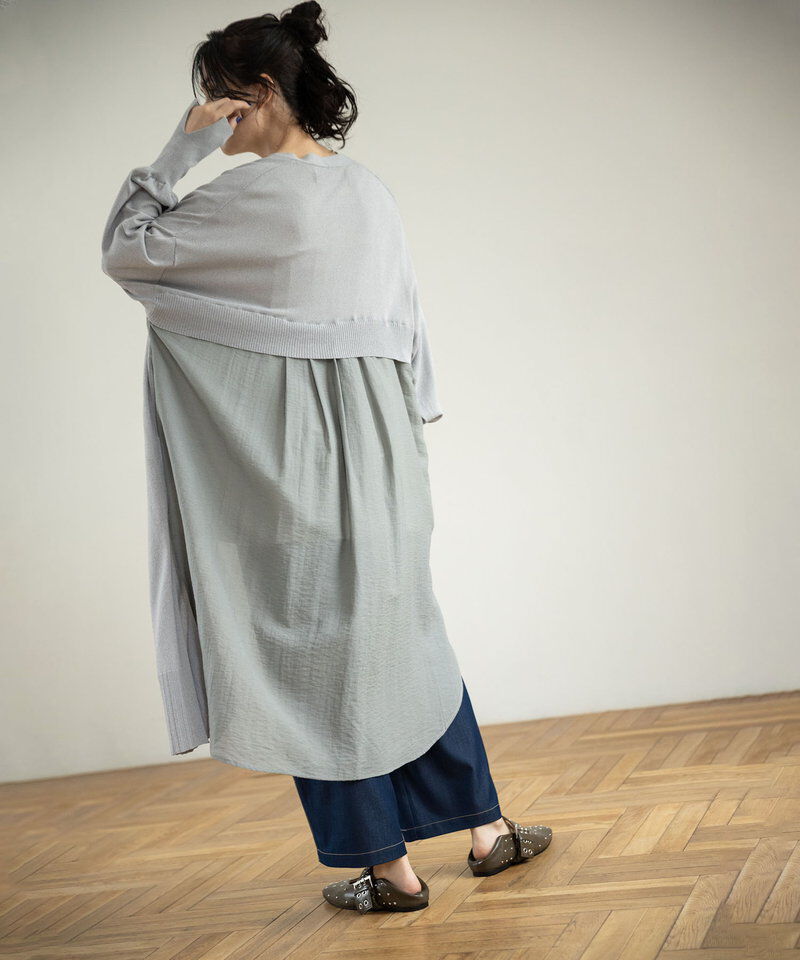  「切替ニットカーディガン」|ニット・セーター|