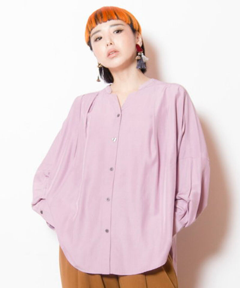  「タックシャツブラウス」|シャツ・ブラウス|PINK