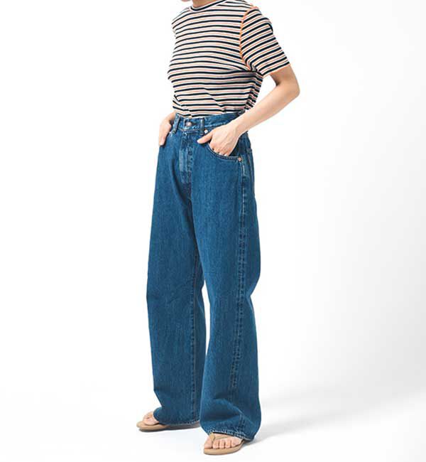  「THE SHINZONE | 〈別注〉HIGH WAIST DENIM WOMEN」|デニム|BLUE