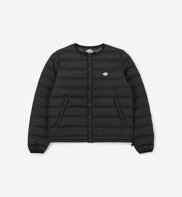 DANTON「DANTON | クルーネック インナーダウンジャケット WOMEN」|ダウン|BLACK