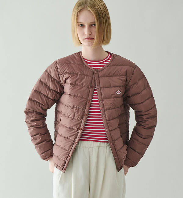 DANTON「DANTON | クルーネック インナーダウンジャケット WOMEN」|ダウン|