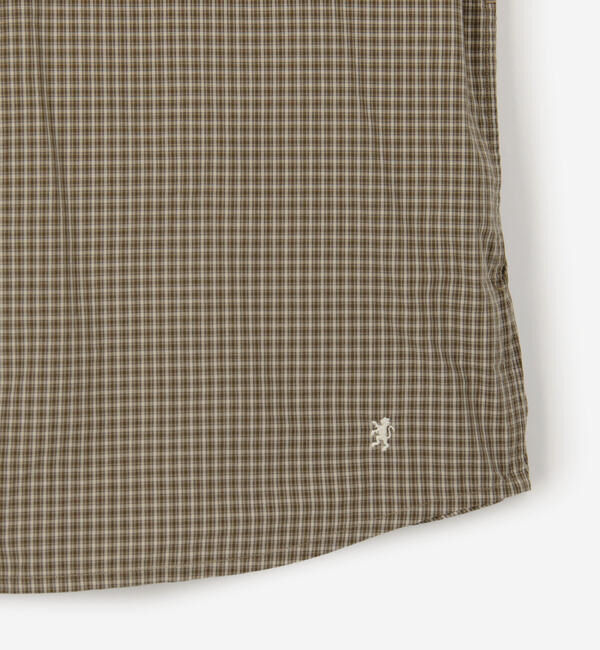 GYMPHLEX「Gymphlex | ミニチェック レギュラーカラー長袖シャツ MEN」|シャツ・ブラウス|