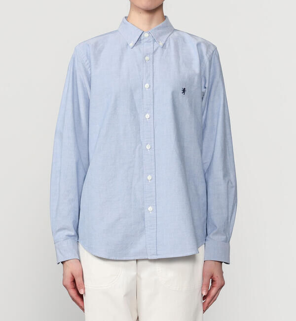 GYMPHLEX「Gymphlex | 長袖ボタンダウンシャツ SOLID WOMEN」|シャツ・ブラウス|