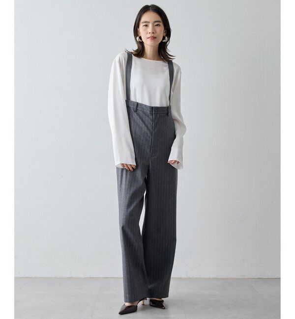 Drawing Numbers「【Drawing Numbers】サテンボートブラウス」|シャツ・ブラウス|